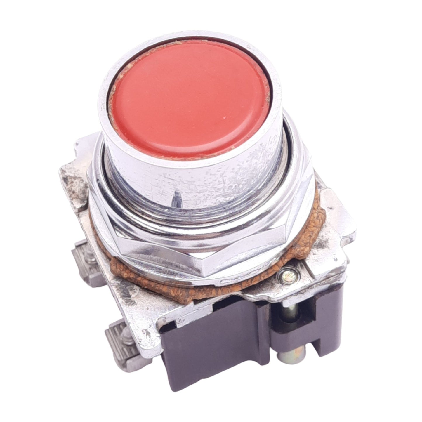 Used Eaton 10250T102-3 Red Flush Pushbutton Switch, ø30.5mm, 2NC, 600VAC/250VDC Max