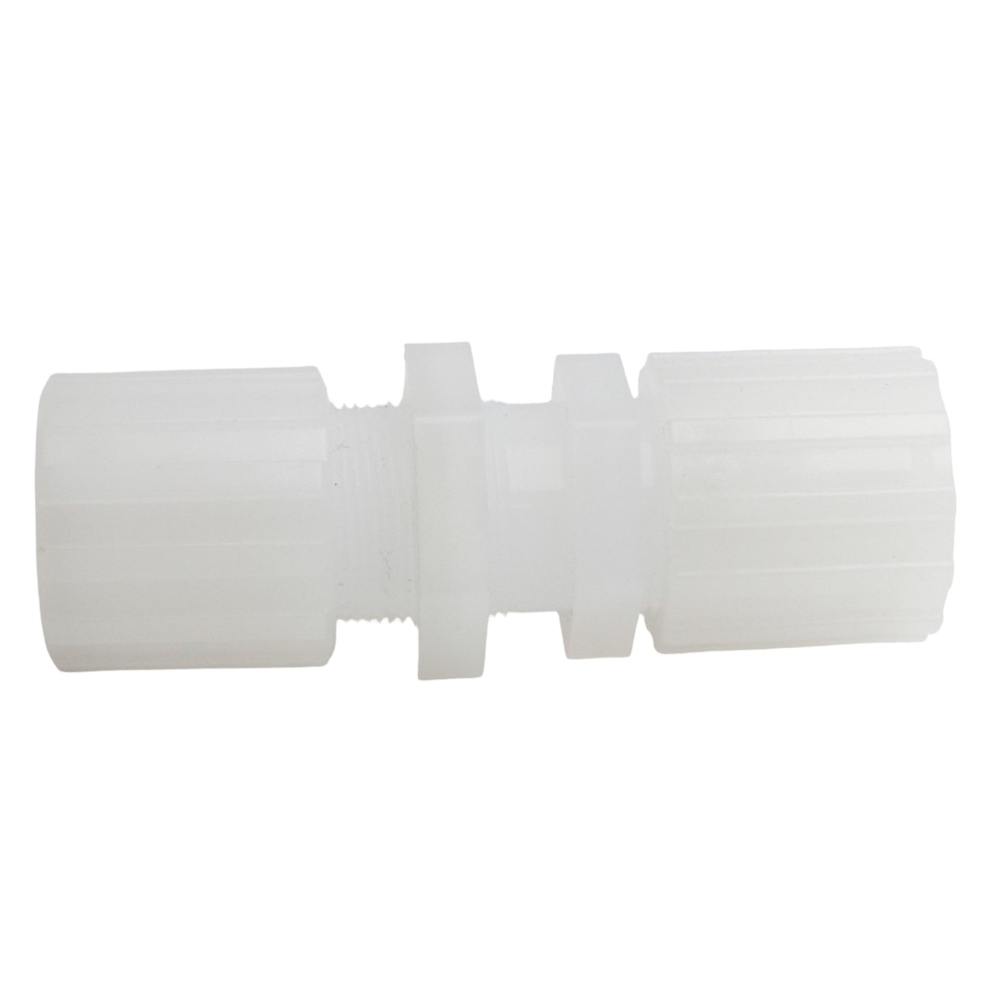 Used Parker FSC-12-PX Parflare PFA Tube Fitting, 3/4in Tube, Panel Mount, *PVDF Nut*