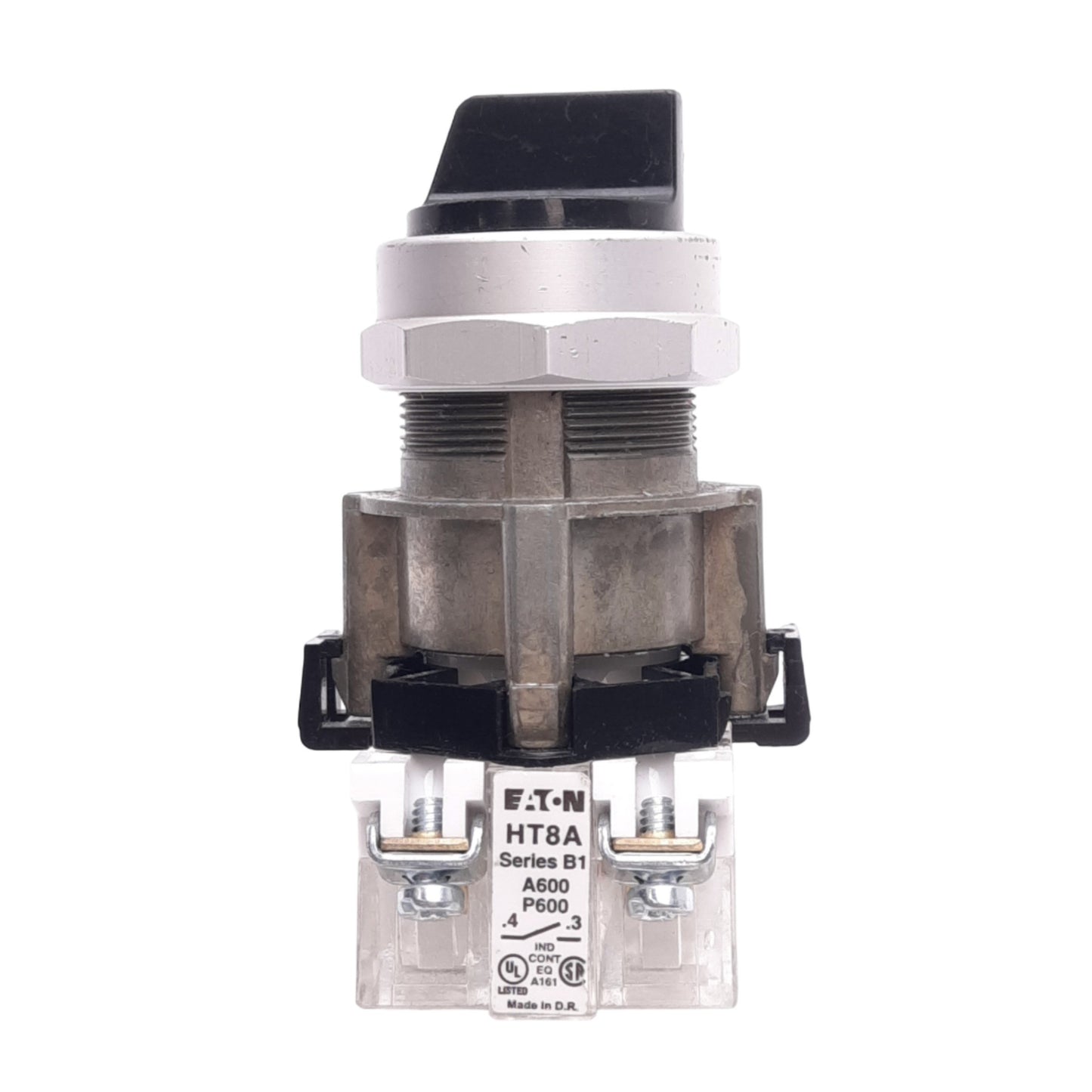 Used Eaton HT8JAH3AA Selector Switch, 2-Position Maintained, 1NO, 600VAC Max