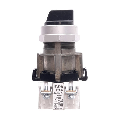 Used Eaton HT8JAH3AA Selector Switch, 2-Position Maintained, 1NO, 600VAC Max