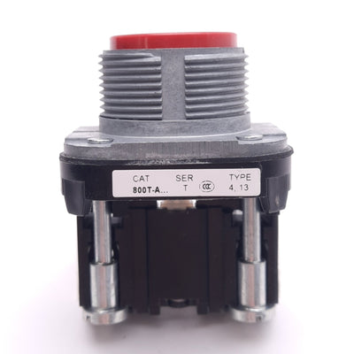 Used Allen Bradley 800T-A6D2 Red Flush Pushbutton Switch, ø30mm, 1NC, 600VAC 10A Max