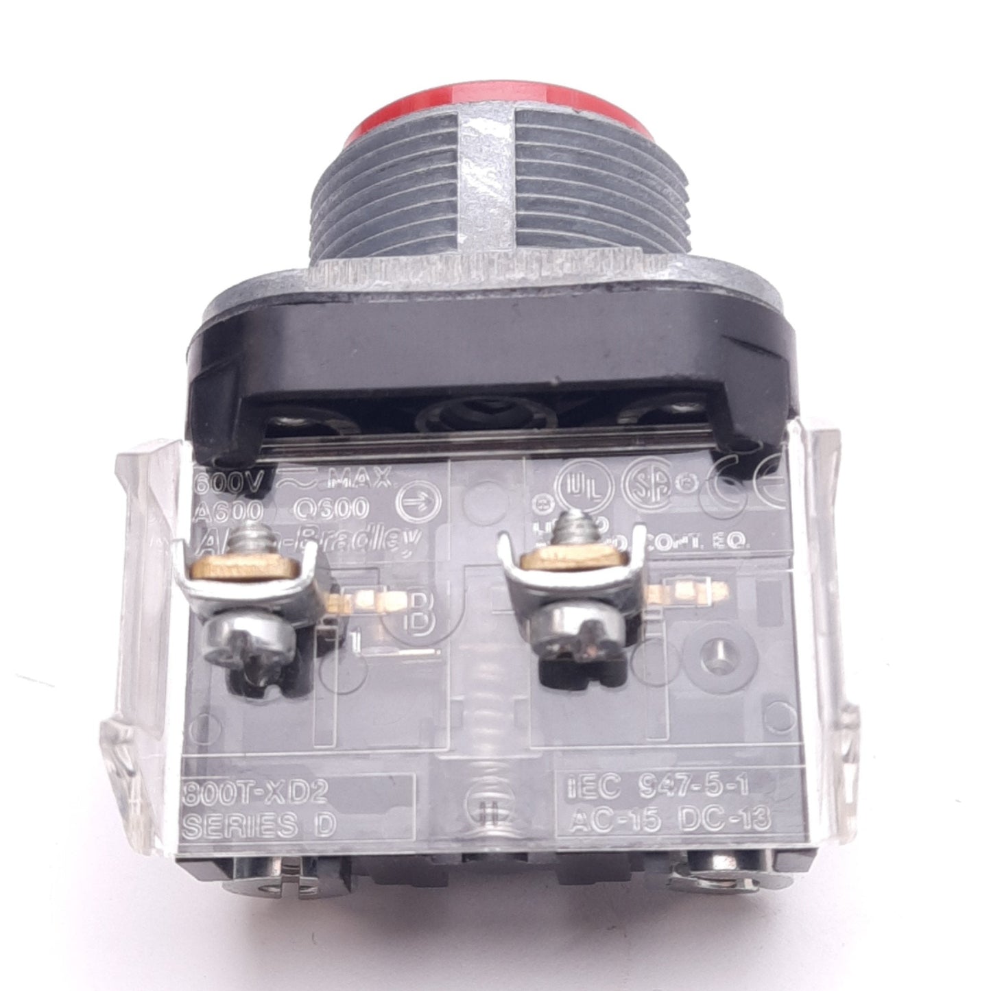 Used Allen Bradley 800T-A6D2 Red Flush Pushbutton Switch, ø30mm, 1NC, 600VAC 10A Max