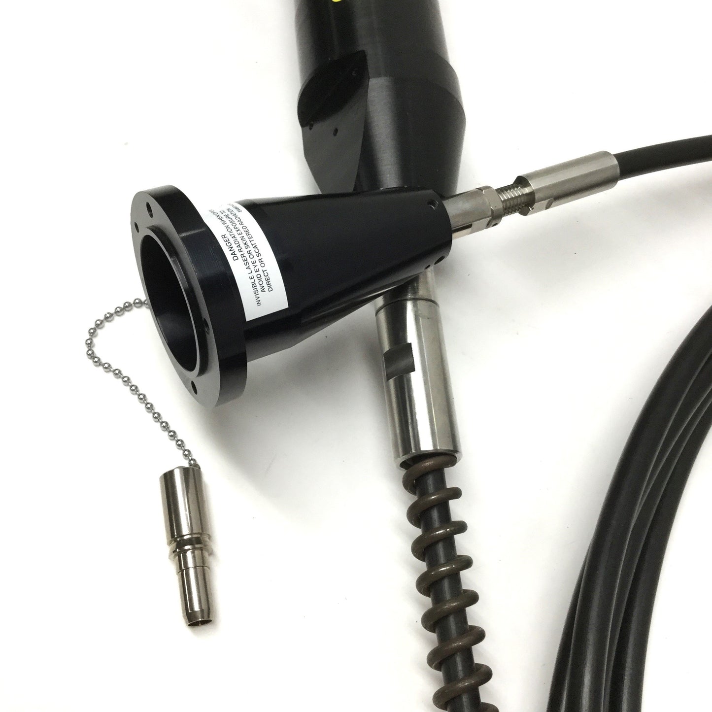 Used Lumonics JK 700 Series Laser Fiber Optic Light Guide Cable w/Attachments, 10m
