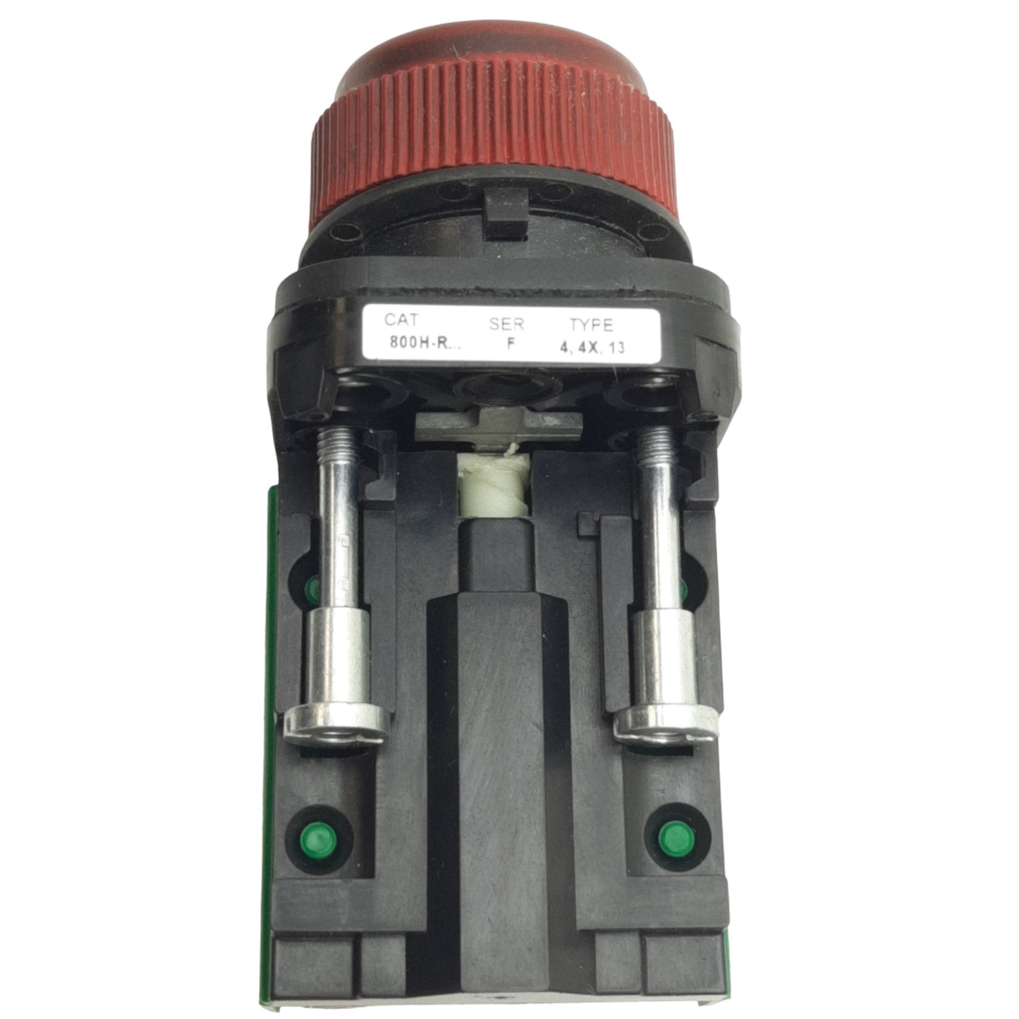 Used Allen Bradley 800H-R6D2 Red Momentary Booted Push Button ø30mm, 1NC, 600V, 10A