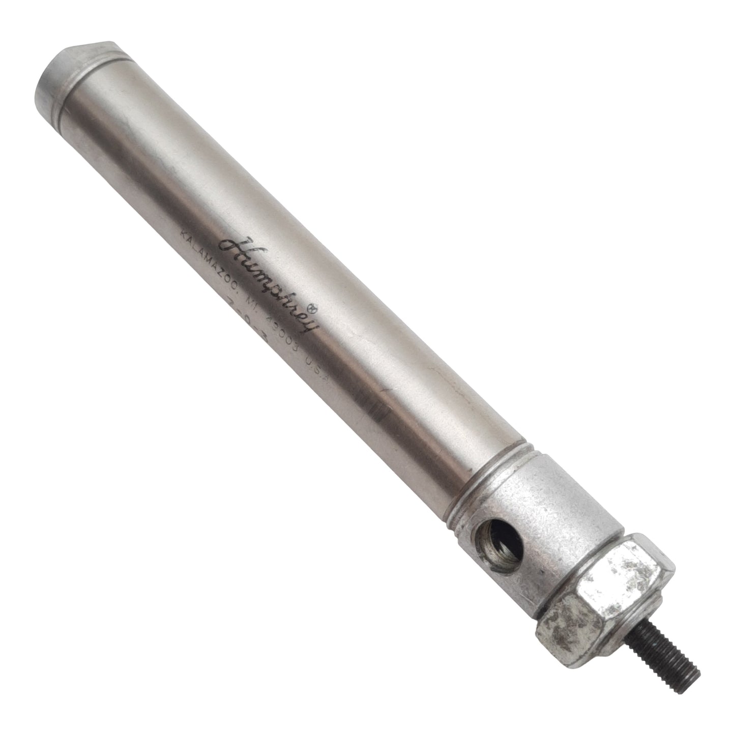 Used Humphrey 7-D-3 Pneumatic Cylinder, ø3/4in Bore, 3in Stroke, 1/8in NPT, 0-200psig