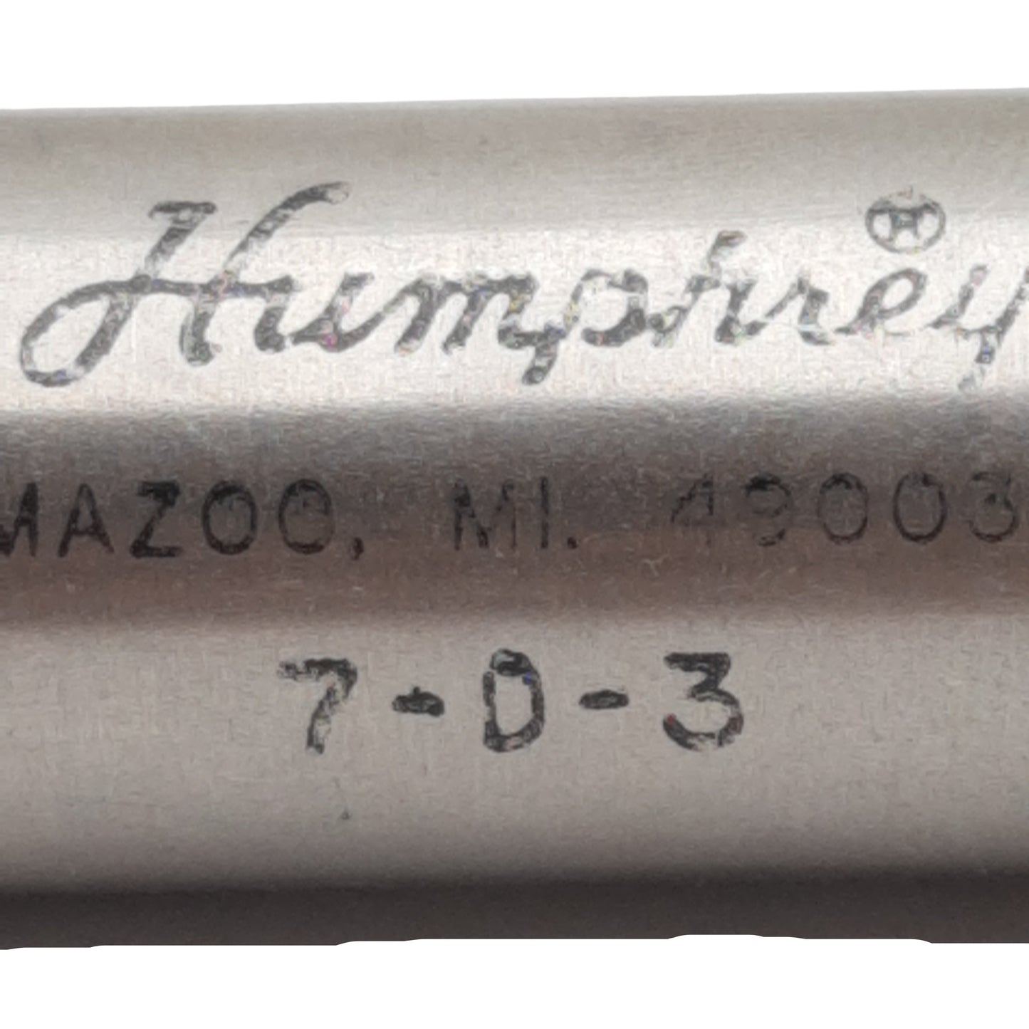 Used Humphrey 7-D-3 Pneumatic Cylinder, ø3/4in Bore, 3in Stroke, 1/8in NPT, 0-200psig