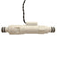 Used Gems Sensors FS-380P In-Line Flow Switch, SPST, 0.25-2.00gpm, Colder 7/16" QD