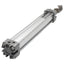 Used Mecman 167-03-2000-1 Pneumatic Cylinder ø32mm Bore, 200mm Stroke, G 1/8in, 10bar