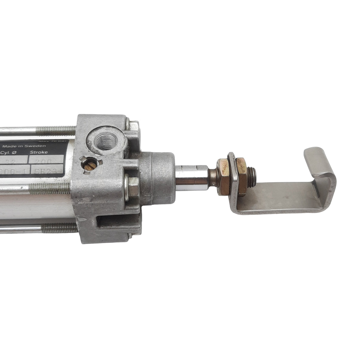 Used Mecman 167-03-2000-1 Pneumatic Cylinder ø32mm Bore, 200mm Stroke, G 1/8in, 10bar