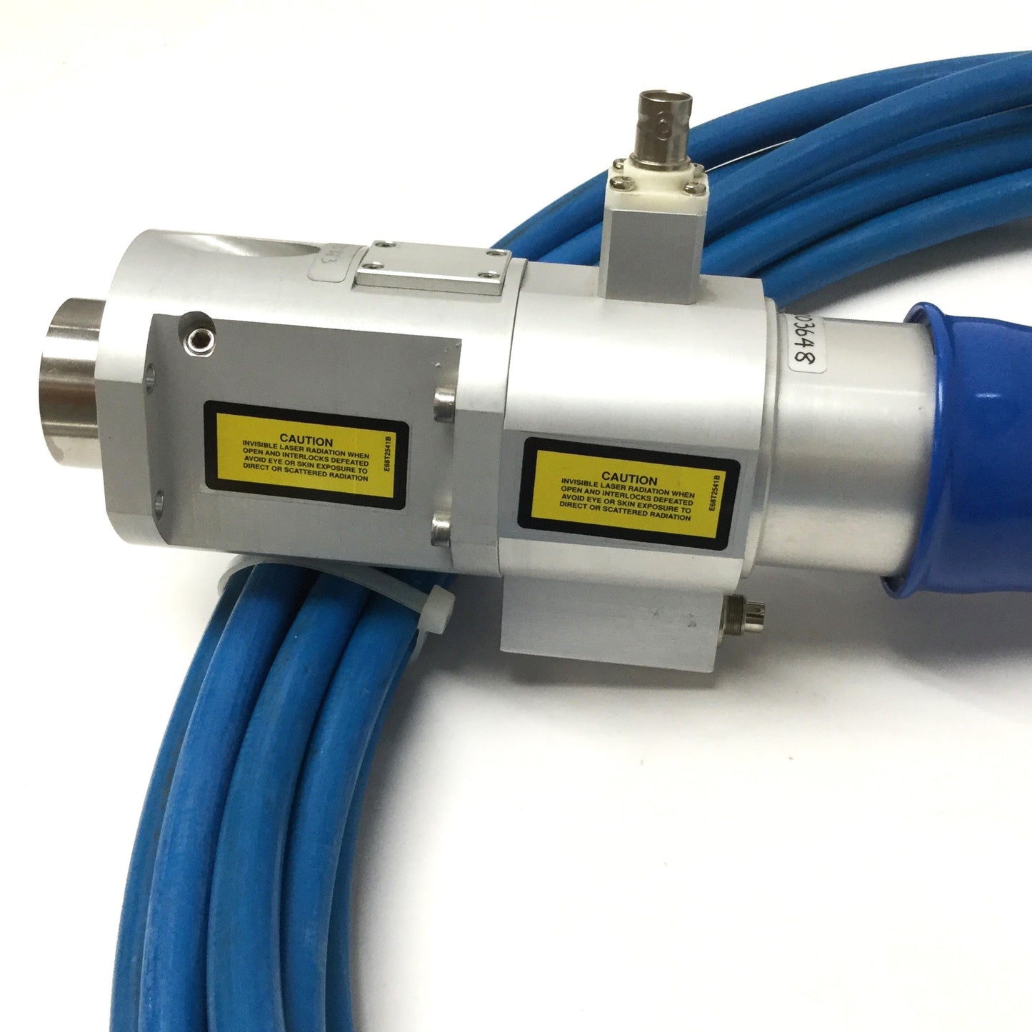 Used GSI Lumonics PA039740X Luminator Fiber Light Guide 600µm Core w/Attachments, 10m