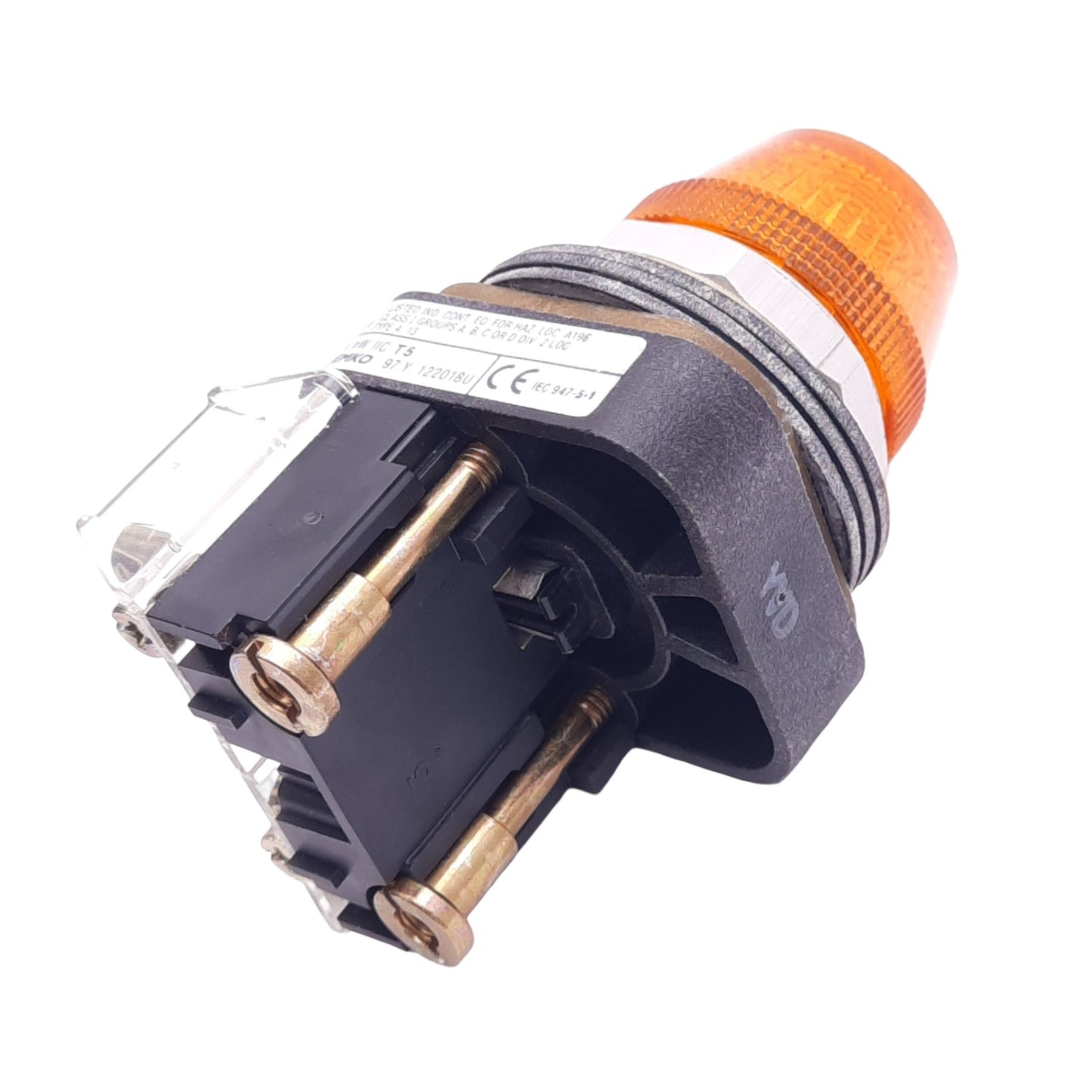 New – Open box Allen Bradley 800T-Q24A Amber Indicator Pilot Light, ø30mm, 24VAC/DC Lamp