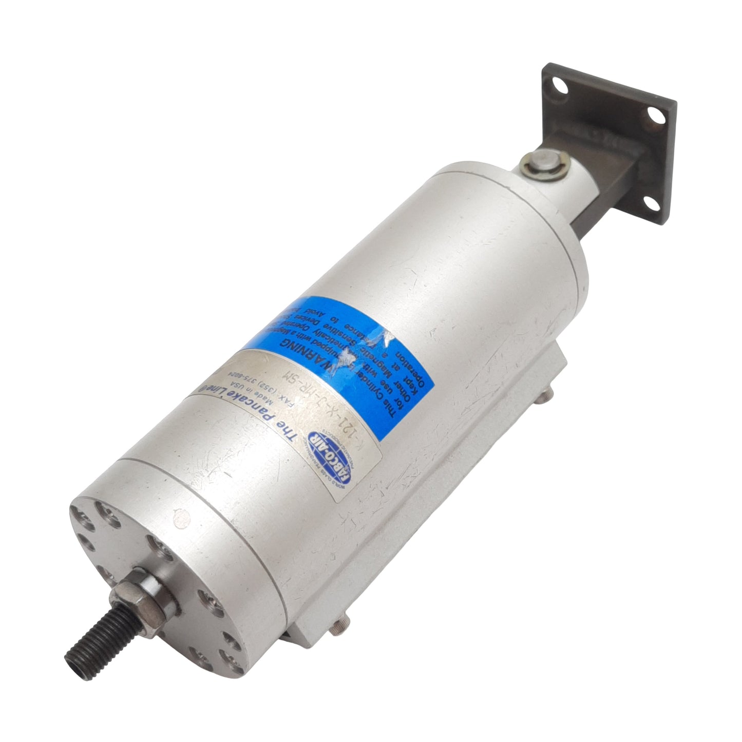 Used Fabco-Air K-121-X-J-MR-SM Pancake Cylinder, ø1-1/8in Bore, 4in Stroke, 1/8in NPT