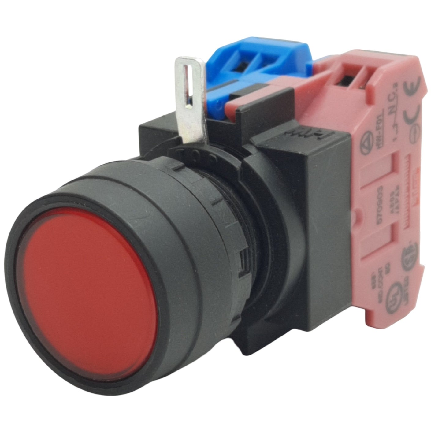 Used IDEC HW1L-M1F11QD-R-24V Red Momentary Illuminated Push Button ø22mm, 1NO+1NC