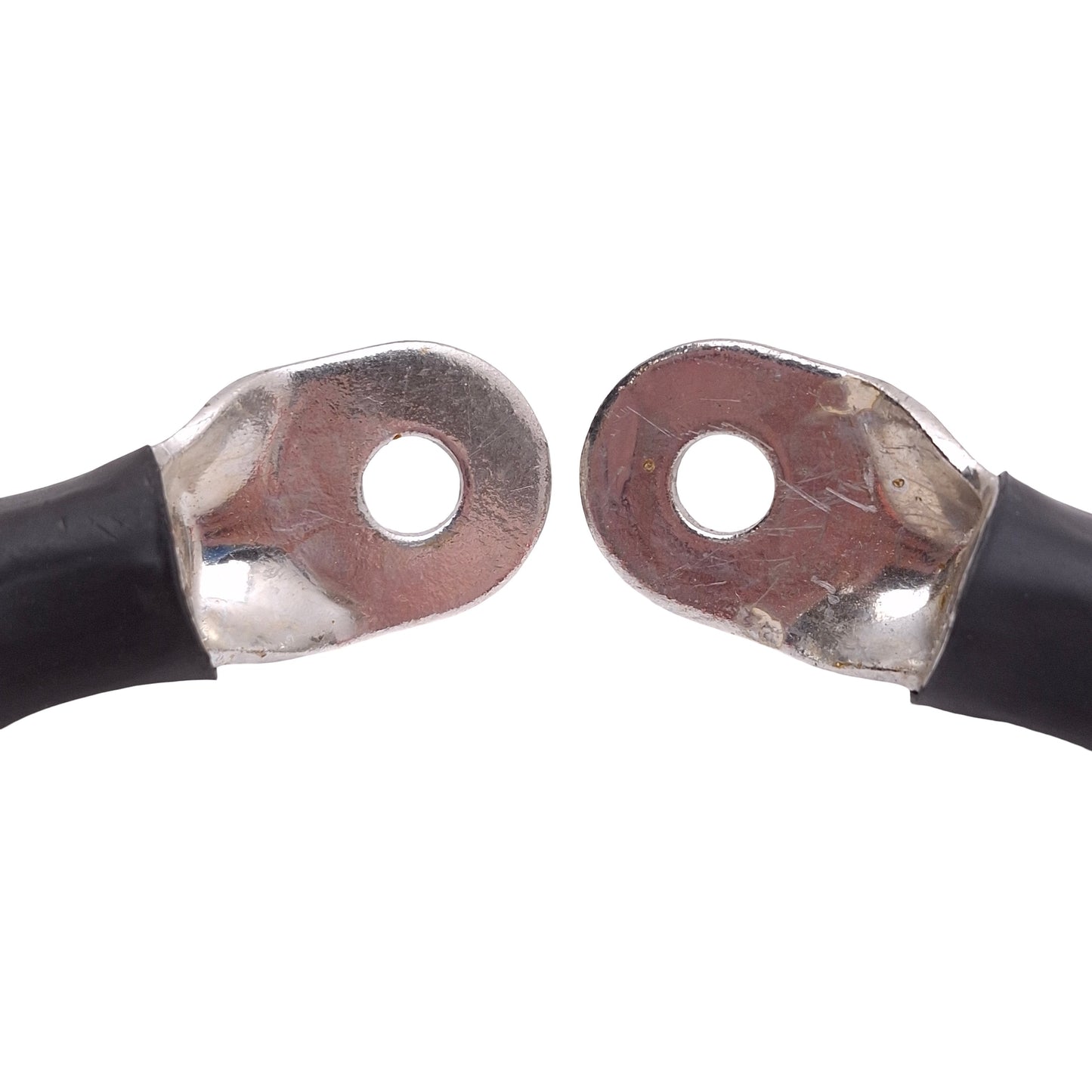 Used AWM 10070 E42481 Battery Cable, 600VAC, 2 AWG, ø0.325in ID Ring, 3.5ft Long