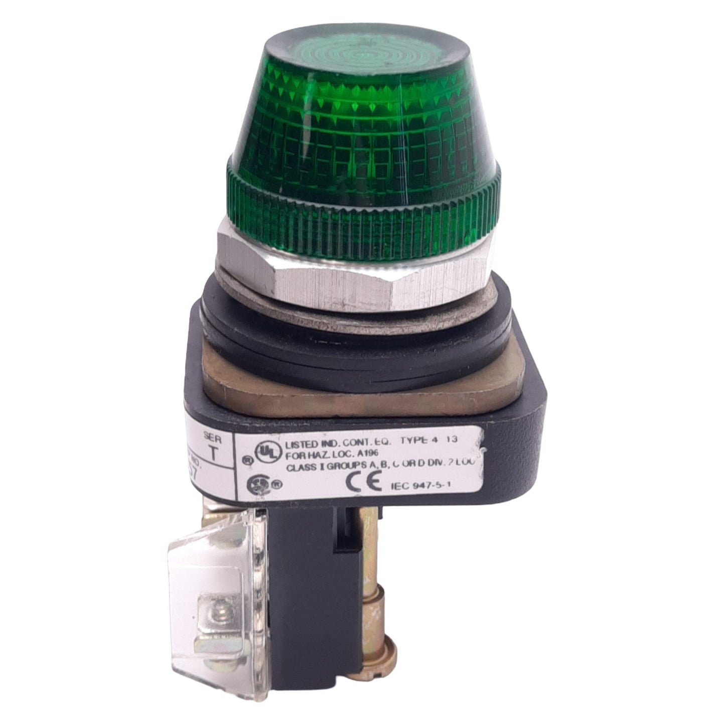 New – Open box Allen Bradley 800T-Q24G Green Indicator Pilot Light, 30mm, 24VAC/DC Lamp