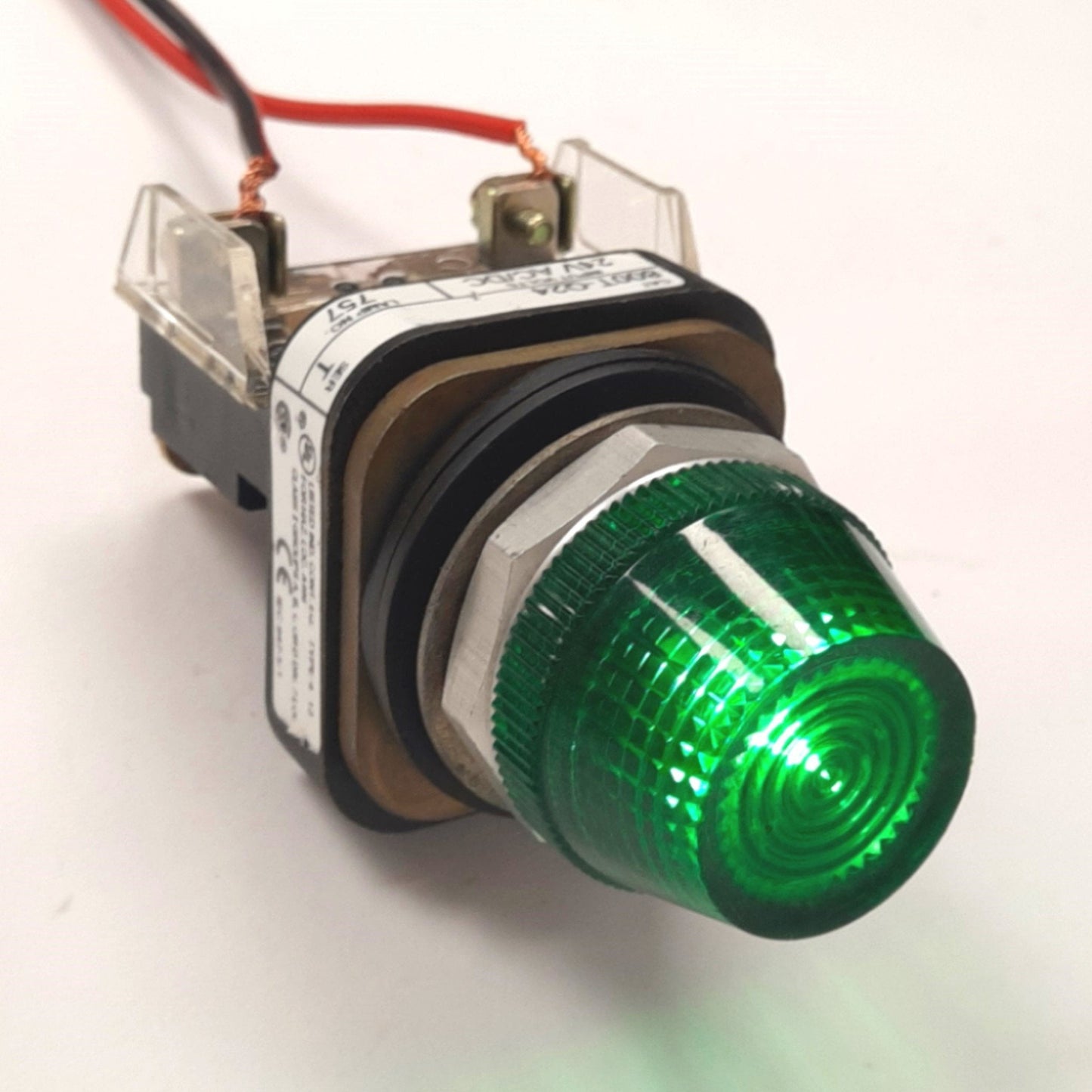 New – Open box Allen Bradley 800T-Q24G Green Indicator Pilot Light, 30mm, 24VAC/DC Lamp