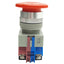 Used IDEC HW1B-V4F11-R Red Maintained Pushlock Turn Reset Button, ø22mm, 1NC+1NO