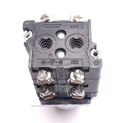 Used Eaton 10250T1323 Selector Switch, 3-Position Maintained, 2NO 2NC, 600VAC Max