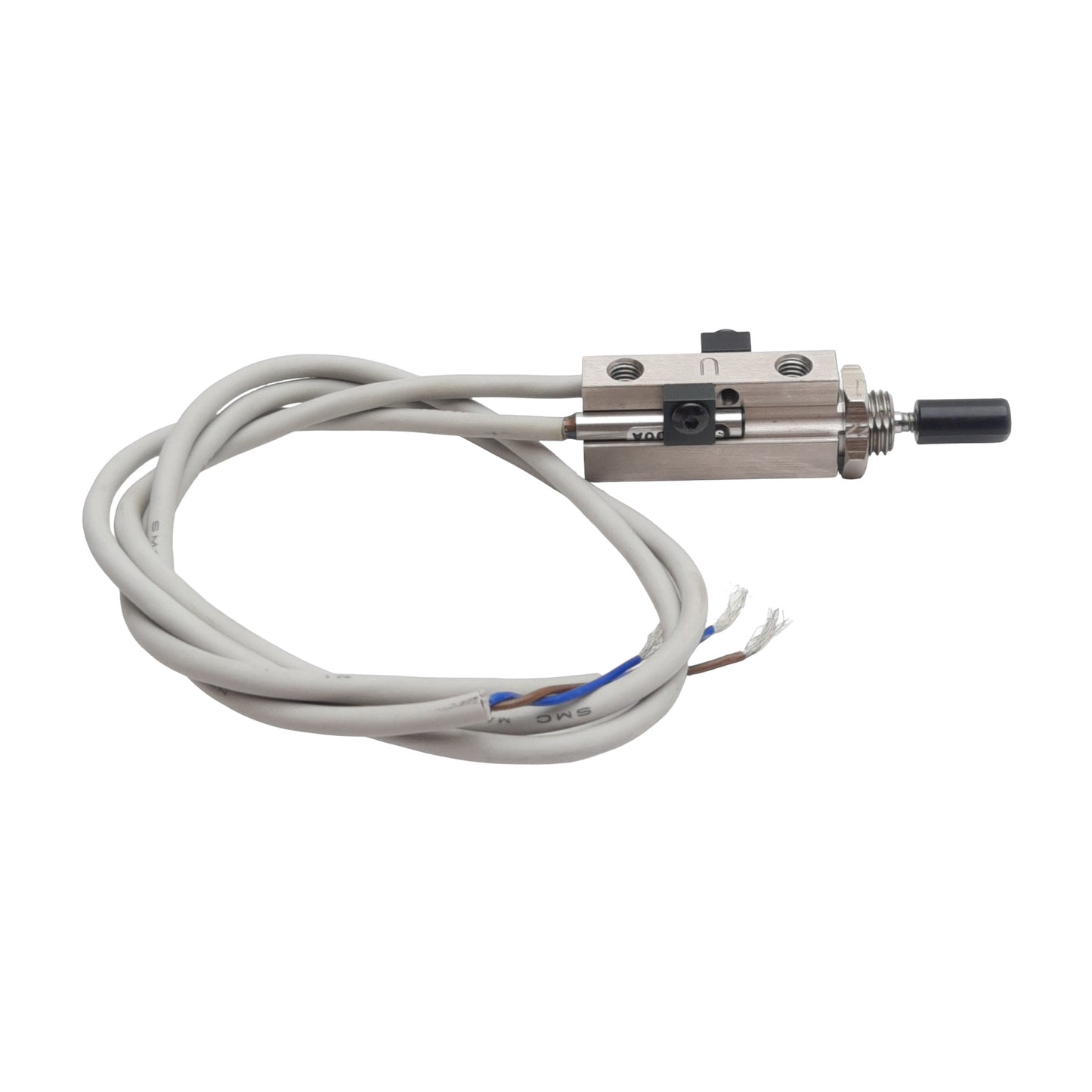 New SMC NCDJPB6-037D-90A Pneumatic Cylinder, ø1/4" Bore, 3/8" Stroke, w/ Auto Switch