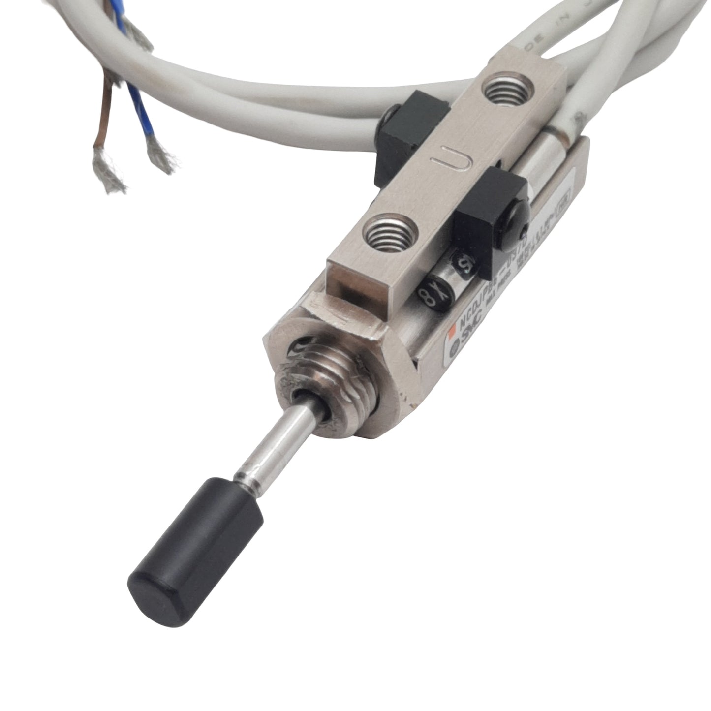 New SMC NCDJPB6-037D-90A Pneumatic Cylinder, ø1/4" Bore, 3/8" Stroke, w/ Auto Switch