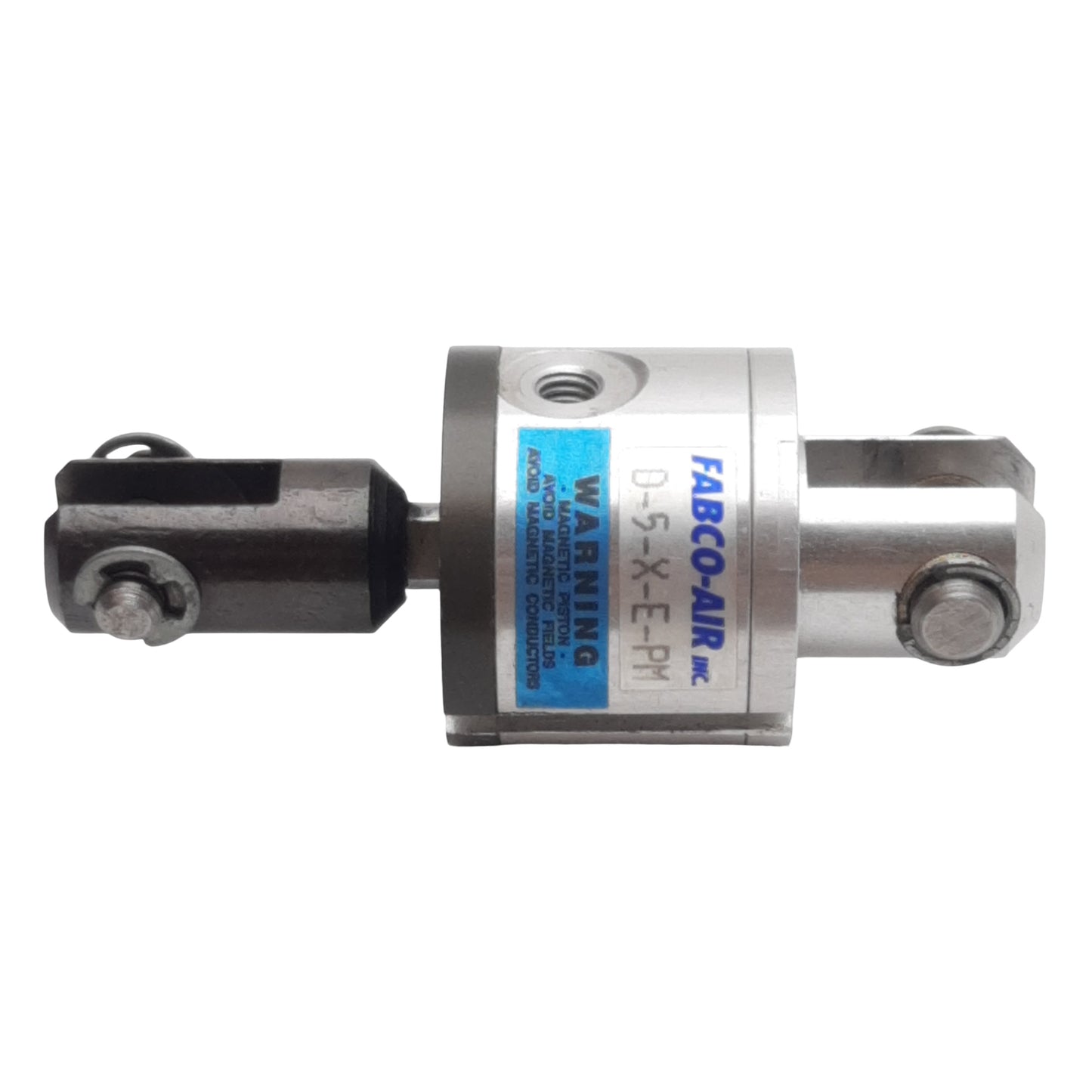 Used Fabco-Air D-5-X-E-PM Pneumatic Cylinder, ø1/2" Bore, 3/8" Stroke, #10-32, 250psi