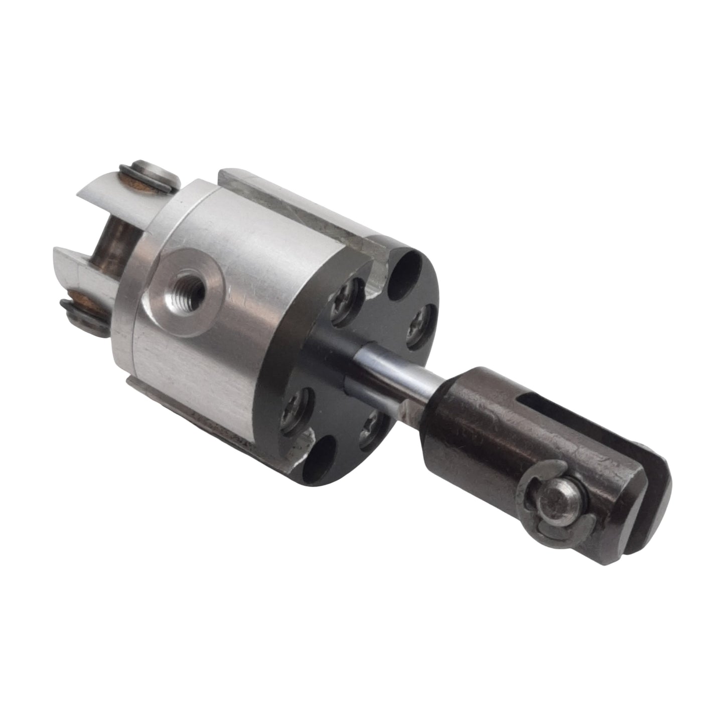 Used Fabco-Air D-5-X-E-PM Pneumatic Cylinder, ø1/2" Bore, 3/8" Stroke, #10-32, 250psi