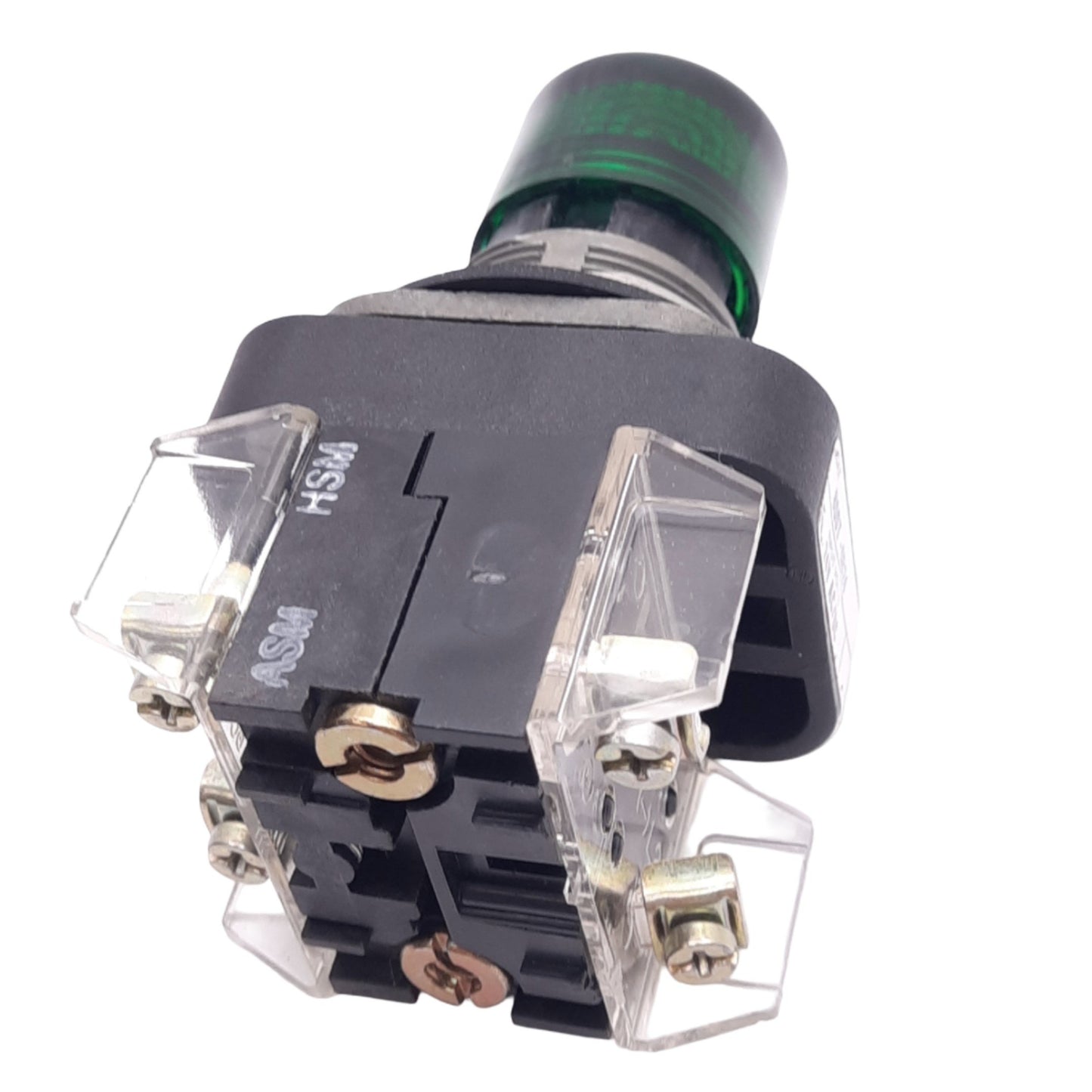 Used Allen Bradley 800T-QB24G Green Illuminated Pushbutton, 30mm, 1NO 1NC, 600V Max