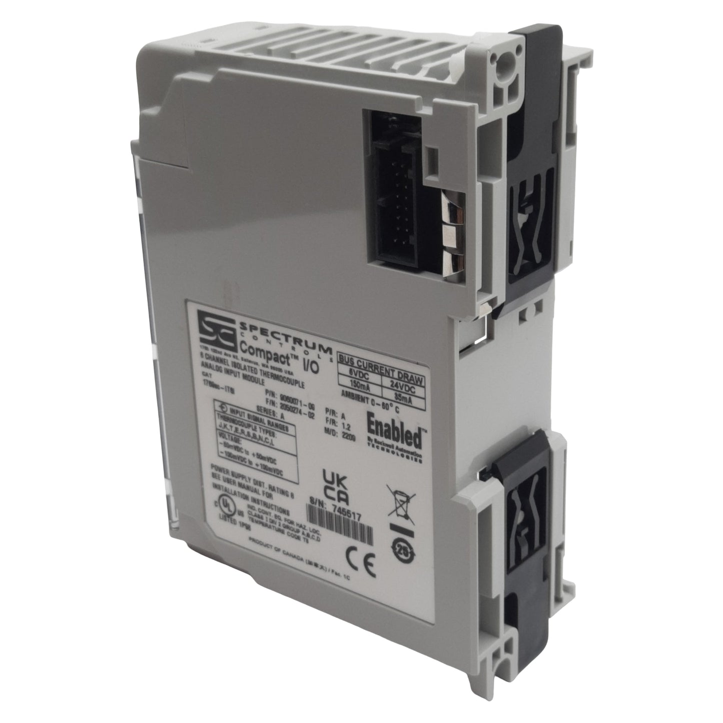 Used Spectrum 1769SC-IT6I Isolated Thermocouple Input Module, 6 Channel, 16bits
