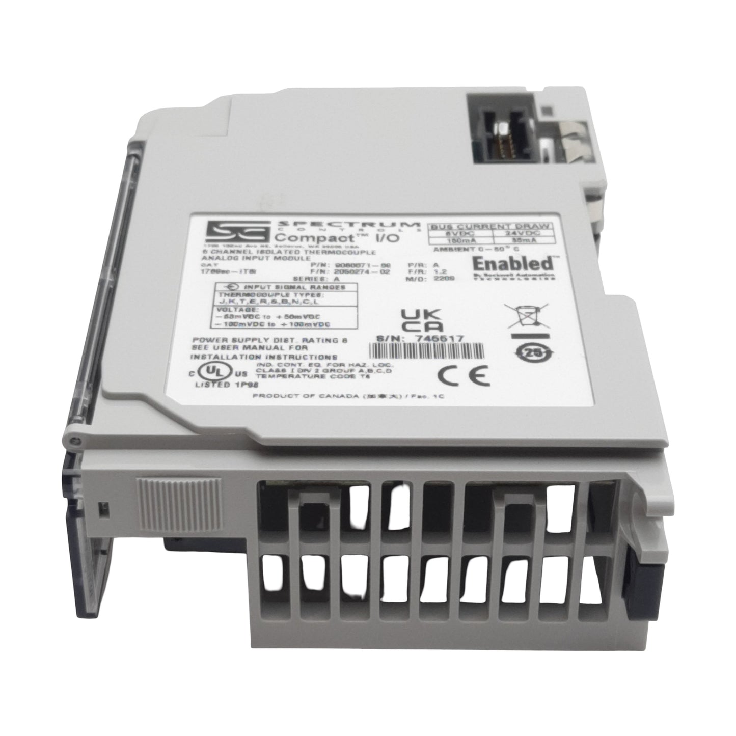 Used Spectrum 1769SC-IT6I Isolated Thermocouple Input Module, 6 Channel, 16bits