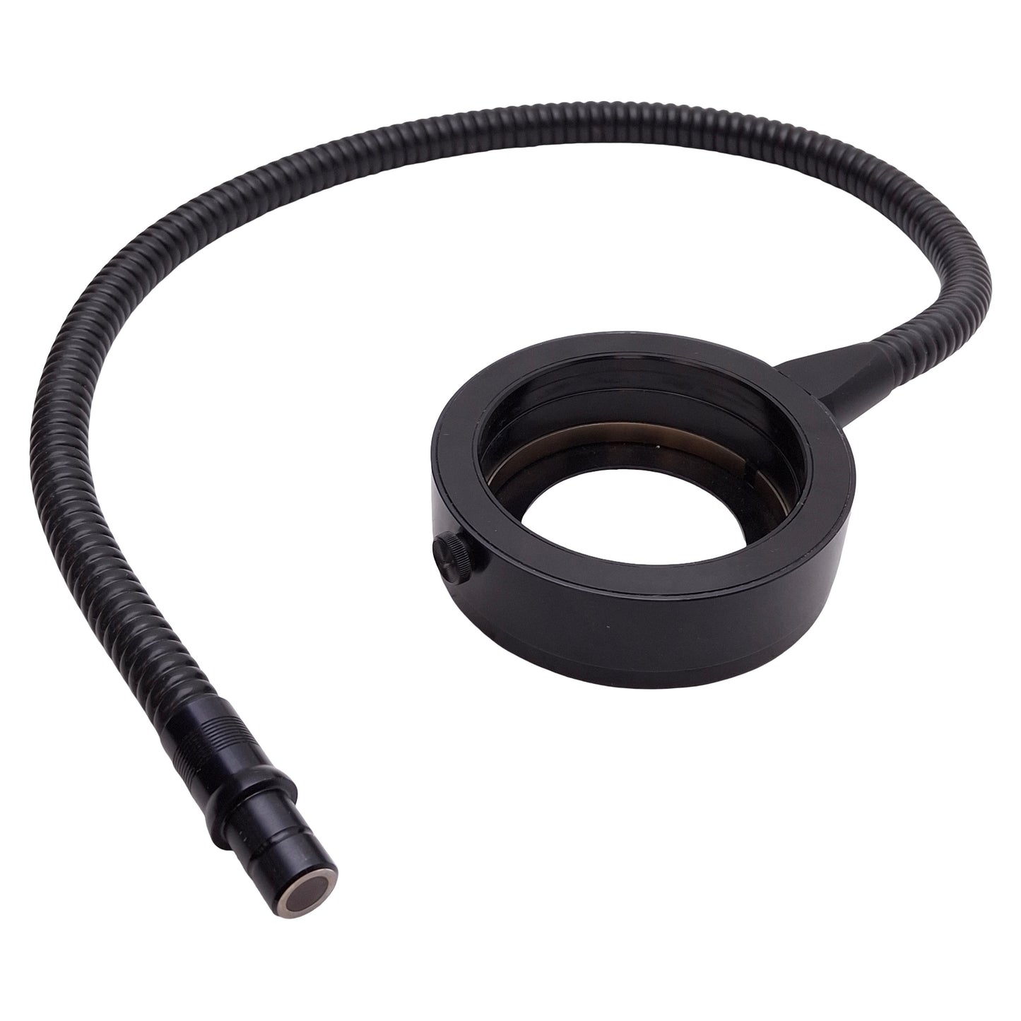Used Fiber Optic Ring Light Guide, ø59mm ID, ø80mm Mounting, ø15mm Input, 29in Long