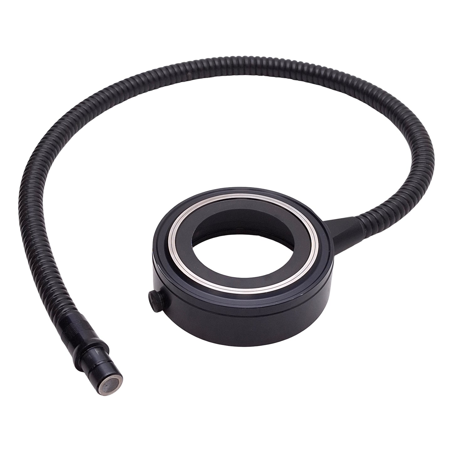 Used Fiber Optic Ring Light Guide, ø59mm ID, ø80mm Mounting, ø15mm Input, 29in Long
