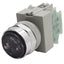 Used IDEC ABW120-B Black Momentary Push Button ø22mm, 2NO Contact, 600VAC/DC 10A Max