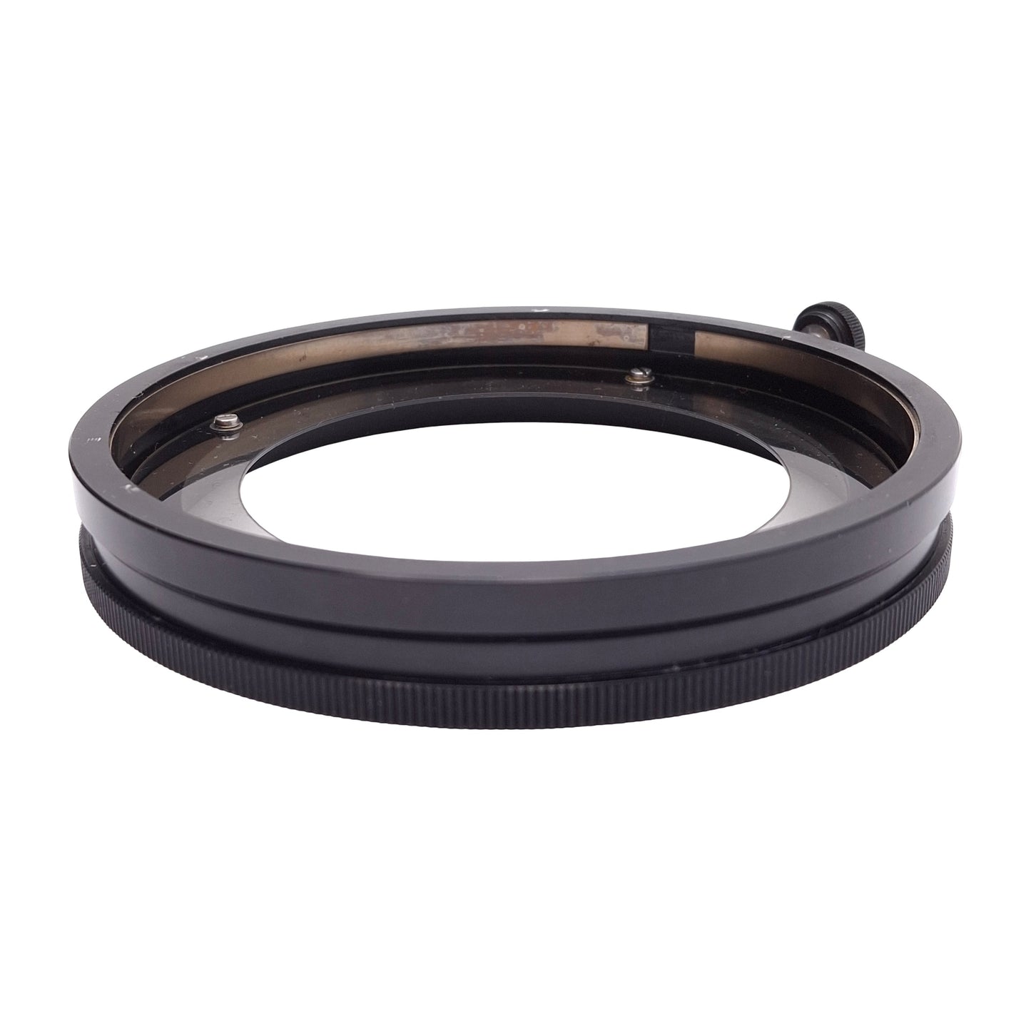 Used Polarizer For Fiber Optic Ring Light Guide, Adjustable, ø99-104mm Mounting