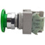Used IDEC ABW410-G Green Momentary Push Button ø22mm, 1NO Contact, 600VAC/DC 10A Max
