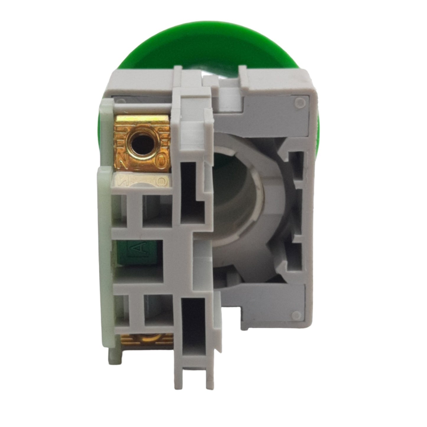 Used IDEC ABW410-G Green Momentary Push Button ø22mm, 1NO Contact, 600VAC/DC 10A Max