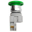 Used IDEC ABW410-G Green Momentary Push Button ø22mm, 1NO Contact, 600VAC/DC 10A Max