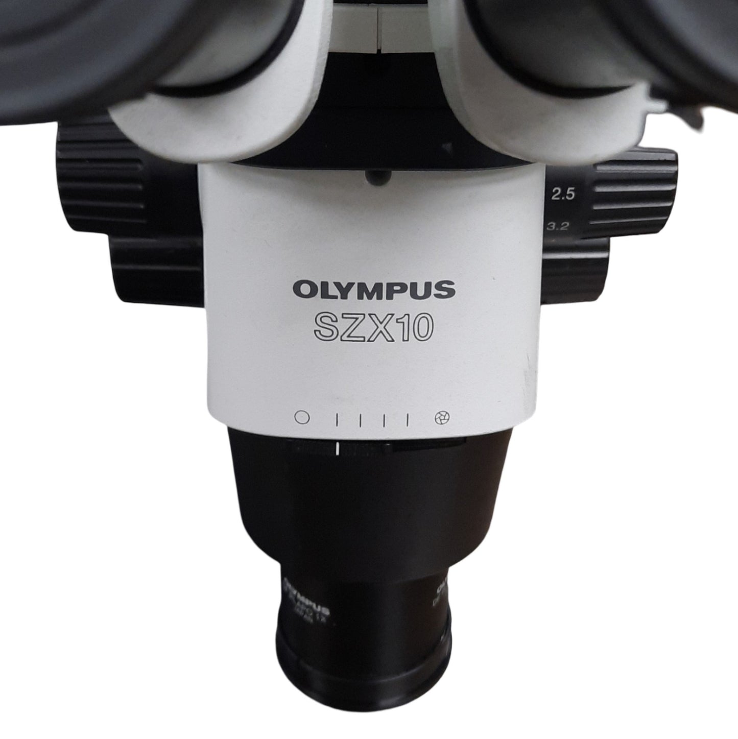 Used Olypmus SZX-10 Stereo Microscope With DFPLAPO1X-4 & EEPA Adjuster, 81mm WD