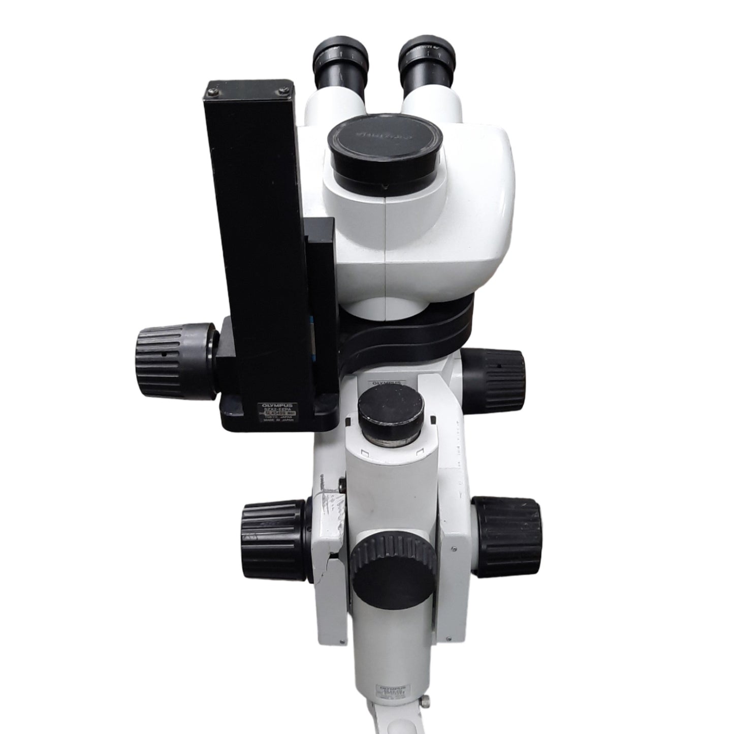 Used Olypmus SZX-10 Stereo Microscope With DFPLAPO1X-4 & EEPA Adjuster, 81mm WD