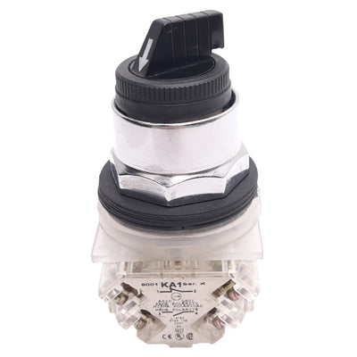 New – Open box Square D 9001SKS11BH2 Selector Switch, 2-Position Maintained, 30mm, 2NO 2NC 600V