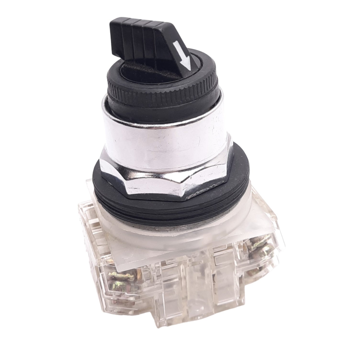 New – Open box Square D 9001SKS11BH2 Selector Switch, 2-Position Maintained, 30mm, 2NO 2NC 600V