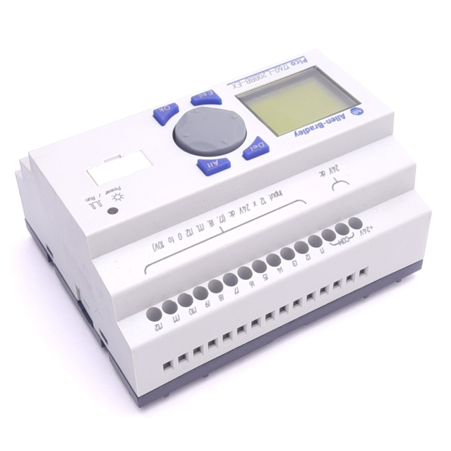 Used Allen Bradley 1760-L20BBB-EX PLC Pico Controller, 20-Point, 12DI 8TO, 24VDC