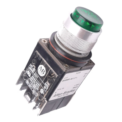 Used Allen Bradley 800MR-NX171 Green Illuminated Pushbutton, ø22mm, 2NO, 300VAC Max