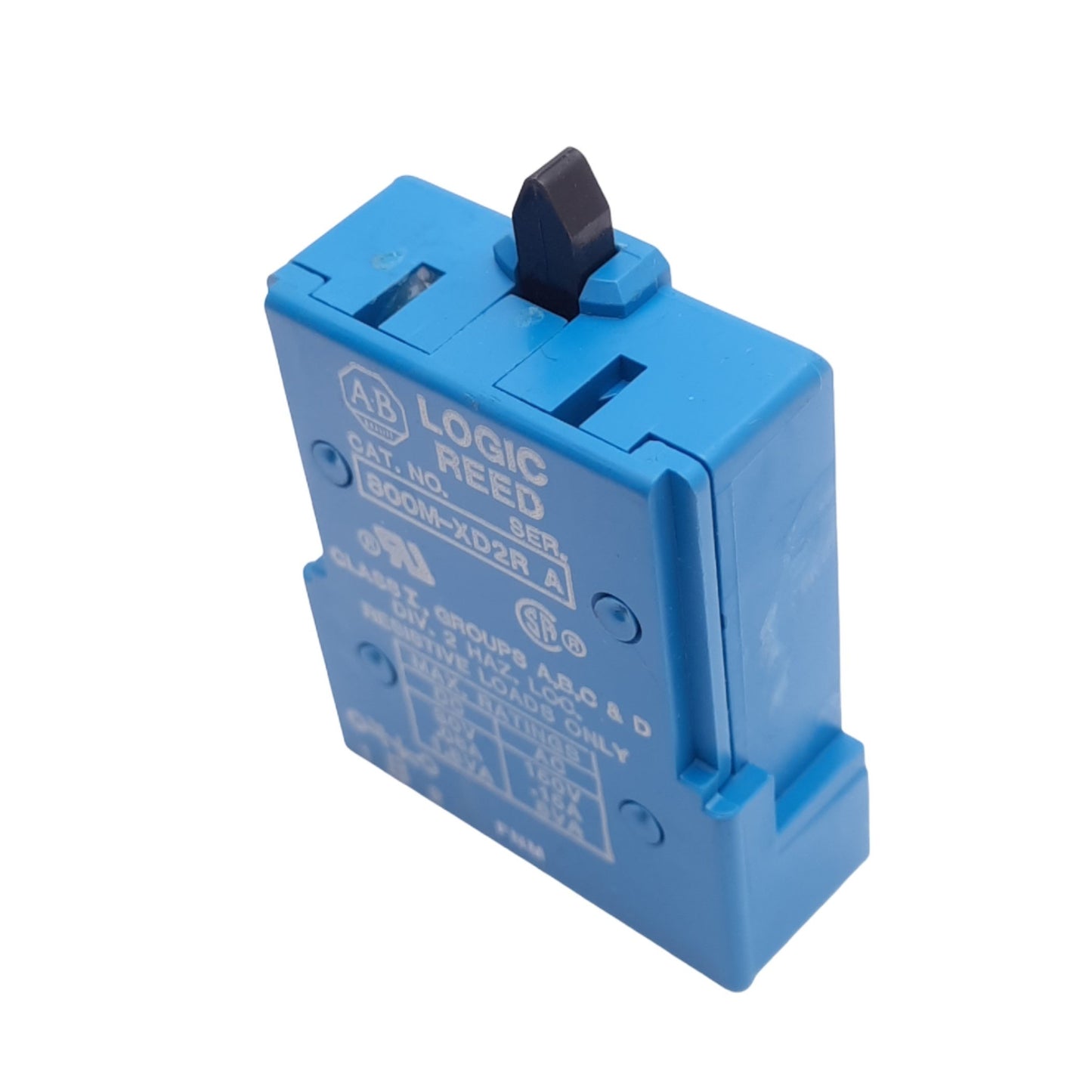 New Allen Bradley 800M-XD2R Logic Reed Contact Block, 1NC, 22mm, 150VAC/30VDC