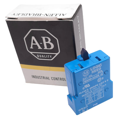 New Allen Bradley 800M-XD2R Logic Reed Contact Block, 1NC, 22mm, 150VAC/30VDC