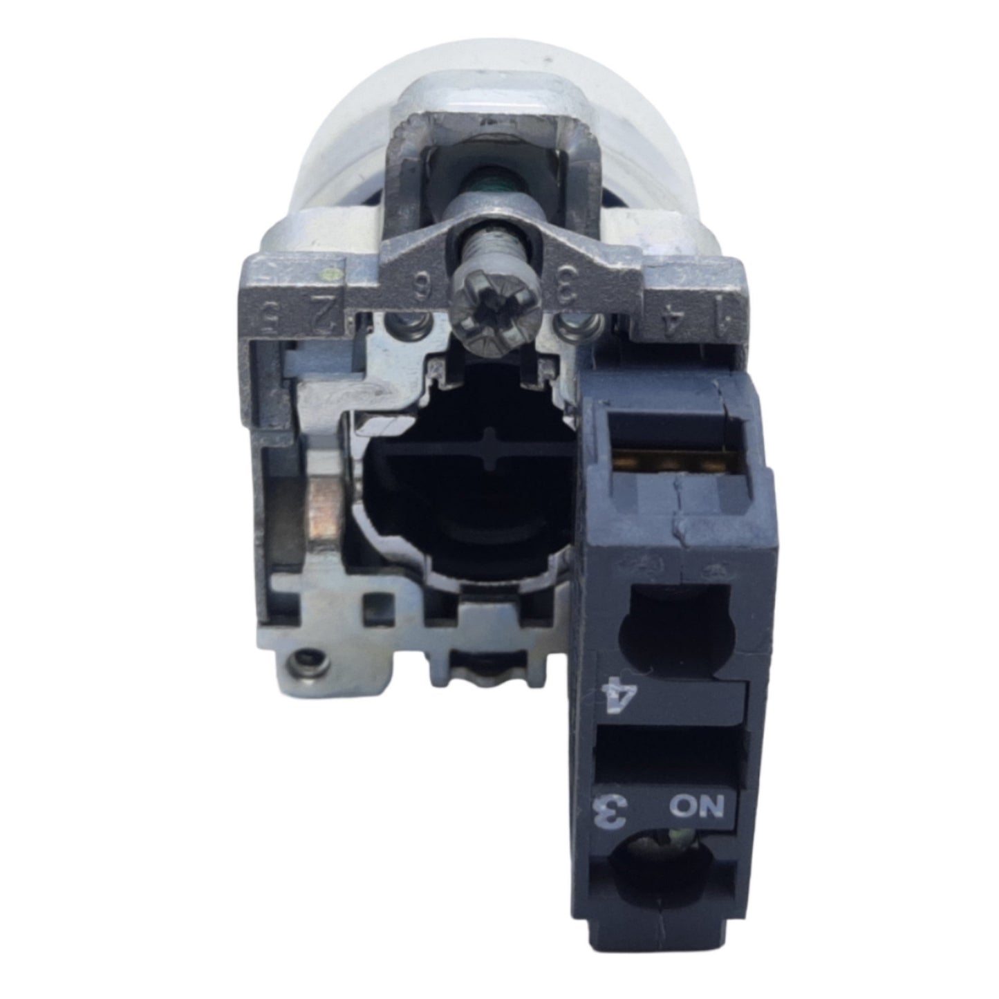 Used Schneider Electric XB4VP31 Harmony XB4 Push Button w/ Clear Boot 1NO 22mm 240VAC