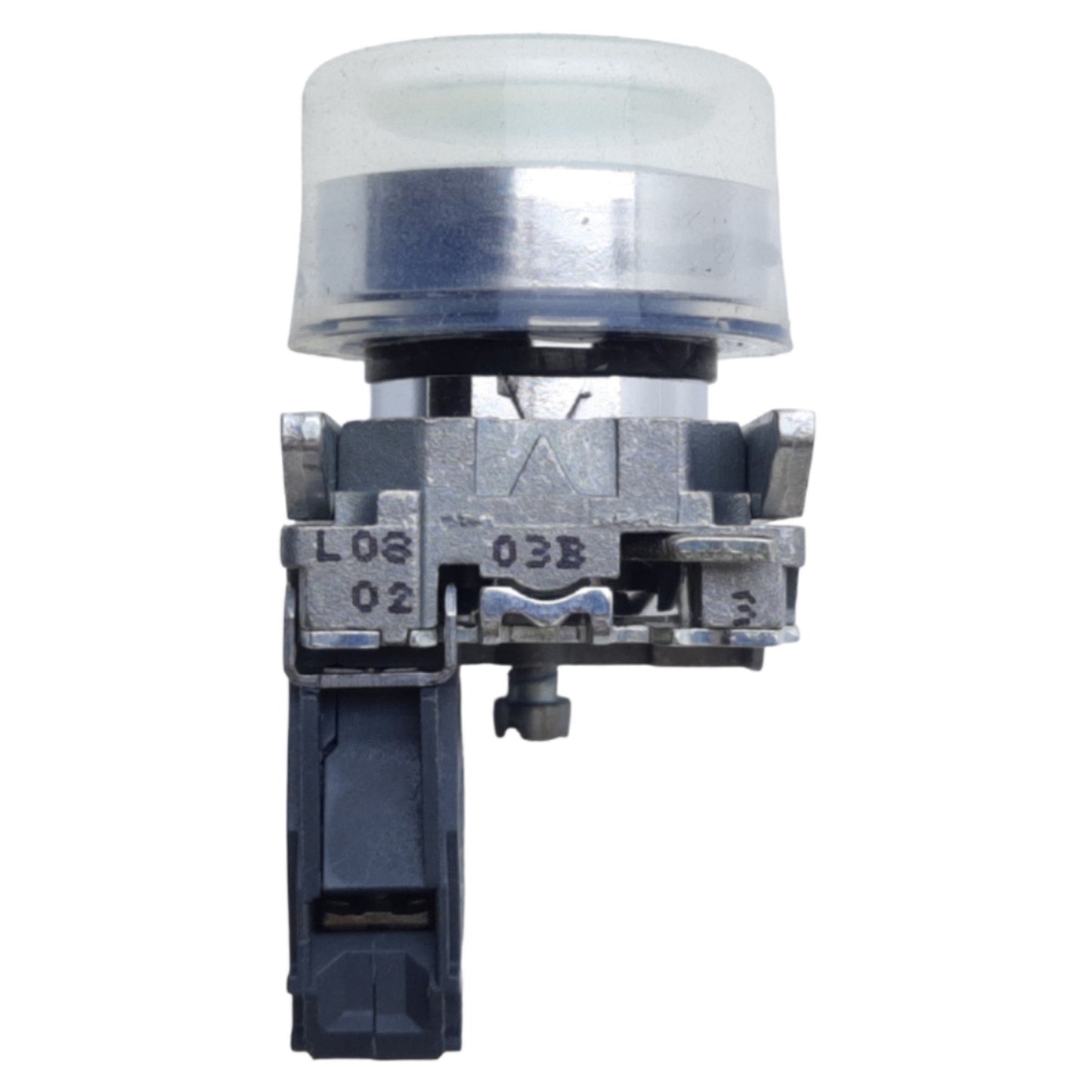 Used Schneider Electric XB4VP31 Harmony XB4 Push Button w/ Clear Boot 1NO 22mm 240VAC