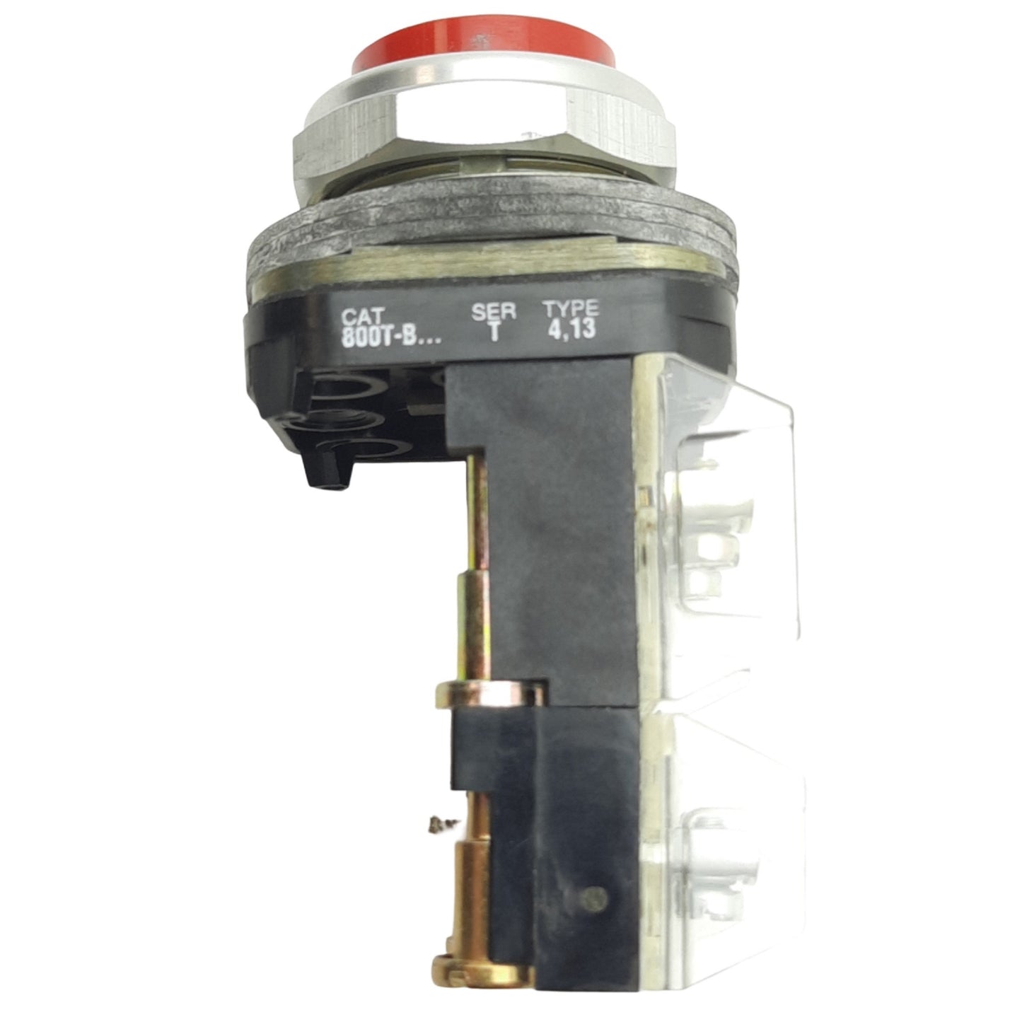 Used Allen Bradley 800T-B5A4 Red Momentary Extended Push Button ø30mm, 2NC, 600VAC/DC