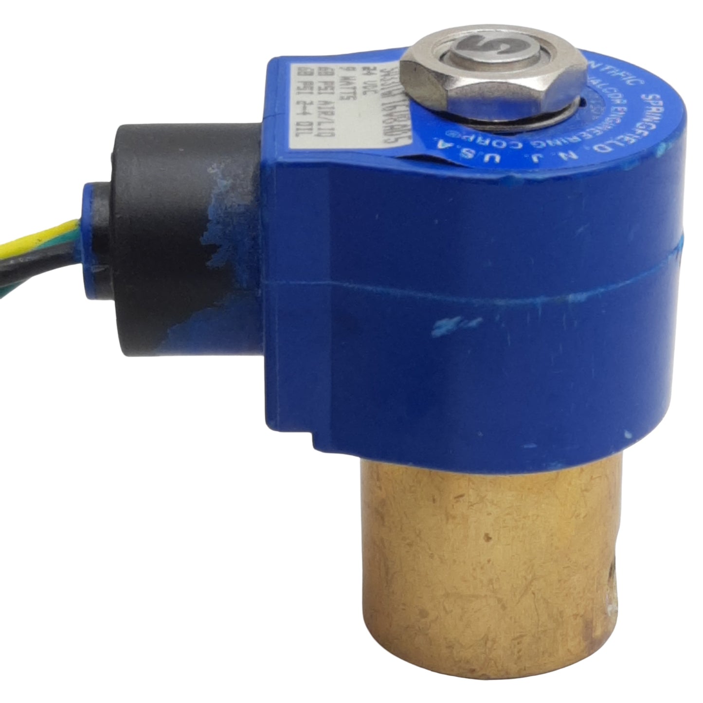 Used Valcor SV331GF16V8AD5 Solenoid Valve, 2-Way, 1/8in NPT, 0~60psi, 24VDC Coil