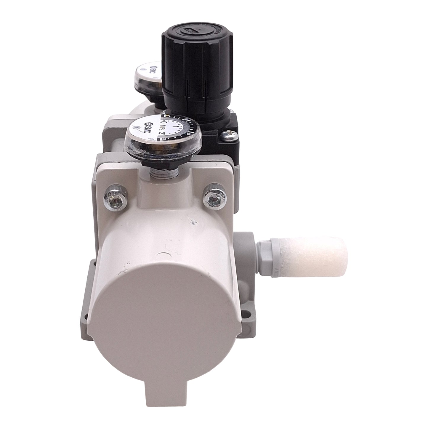 Used SMC VBA10A-T02GN-Z Booster Regulator 2x Boost, 15-145psi IN, 290psi Out, 1/4NPTF