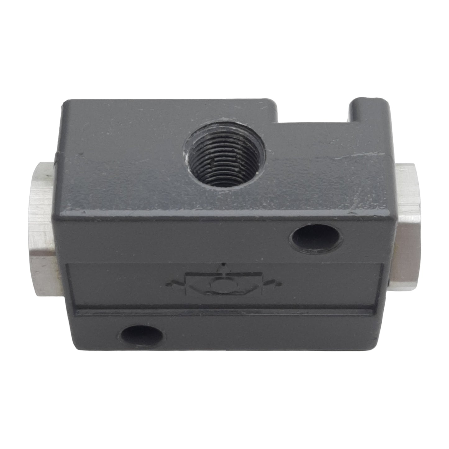 Used Numatics 0A22-1 Shuttle Valve, 2-Way, 1/8in NPT, 1.5-80psig, 14.3scfm